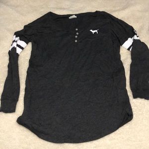 PINK lounge baseball tee